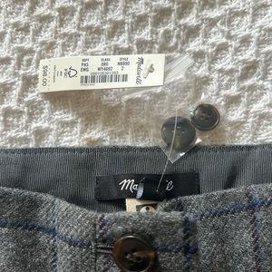 Jupe Madewell à Motif Windowpane - Taille 4, Couleur Marron - Occasion Très Bon état